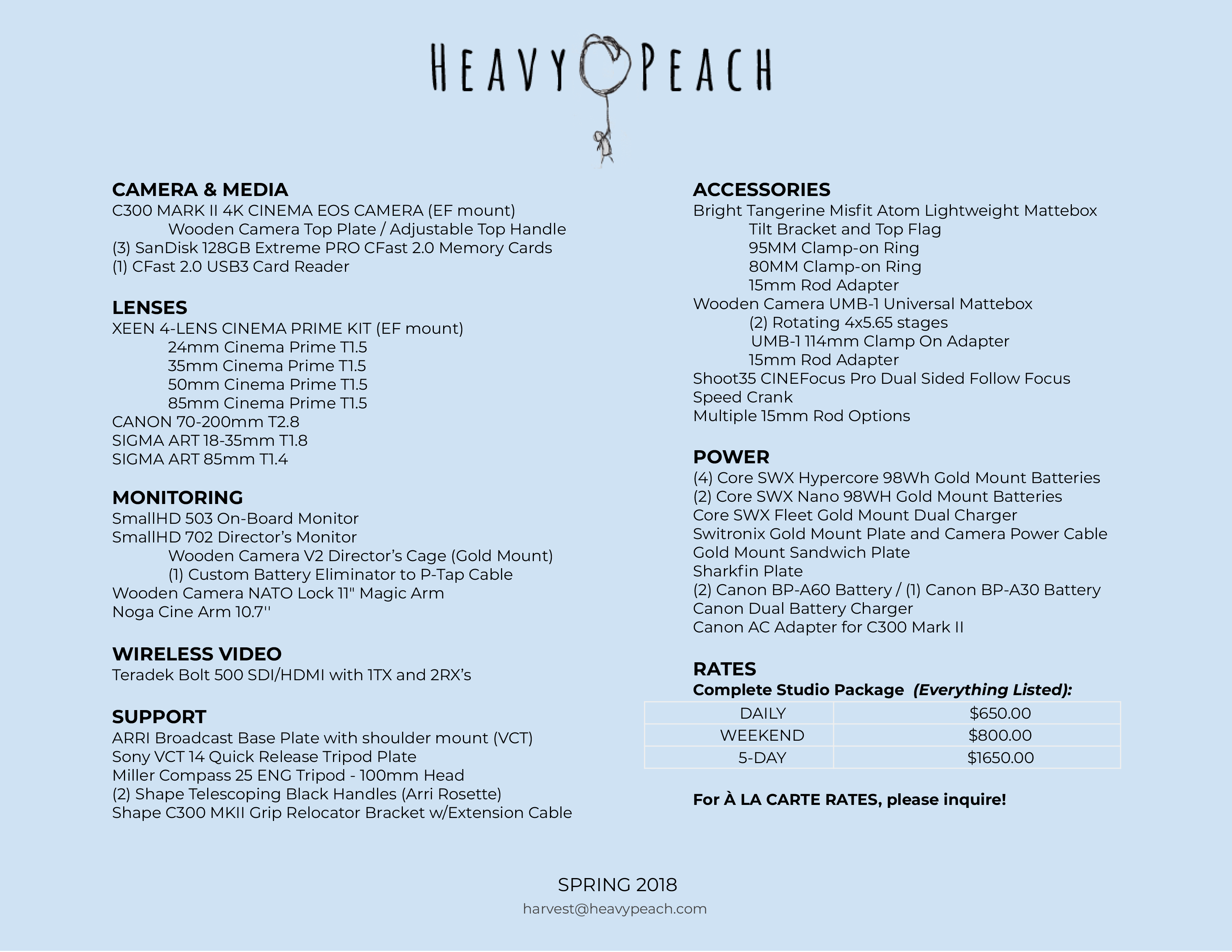 Heavy Peach C300 Mark II Camera